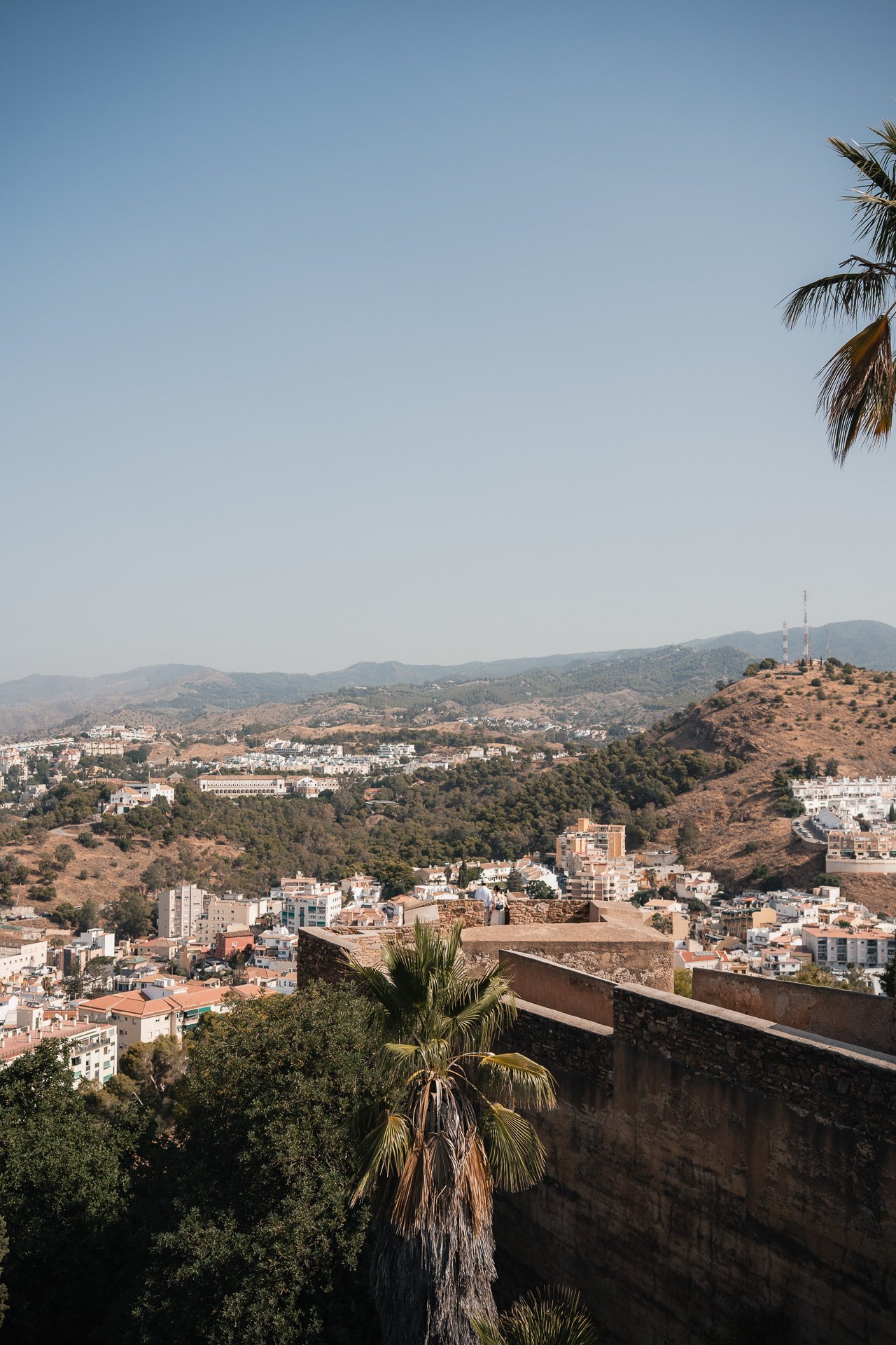 view of Malaga - view from Gibralfaro