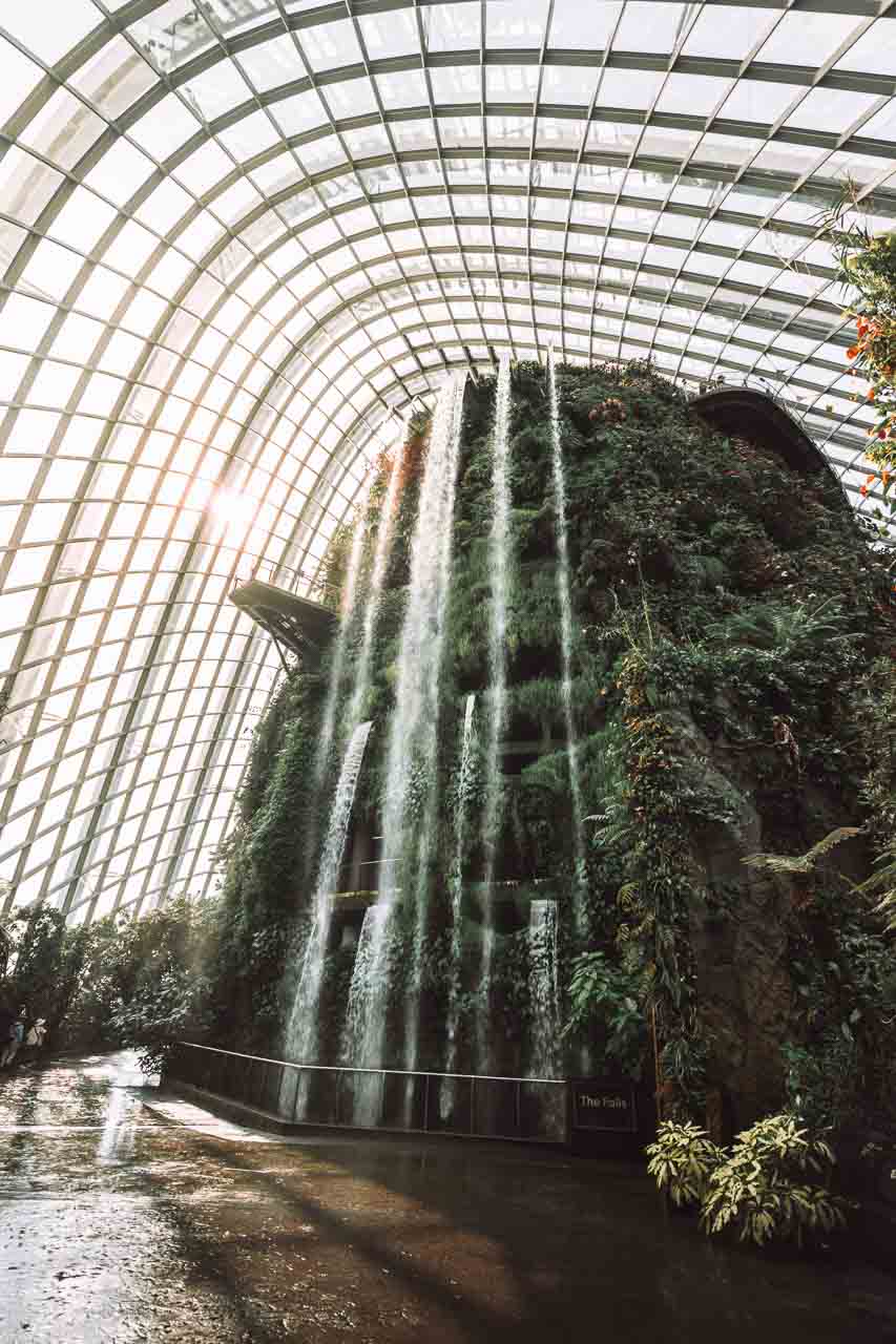 3-day Singapore Itinerary - Cloud Forest waterfall