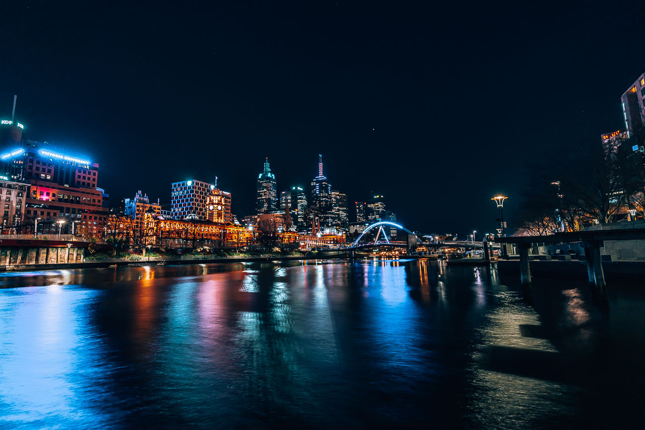 Melbourne - Flinders station across the river by Night11- BLOGPOST