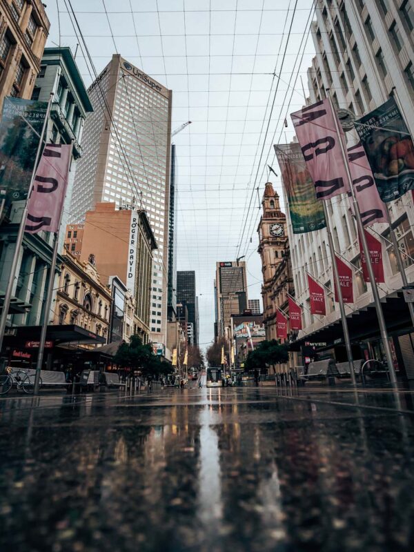 Melbourne - shopping street in rain3- BLOGPOST