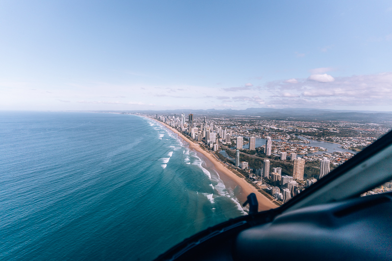 A scenic helicopter tour with Sea World Helicopters