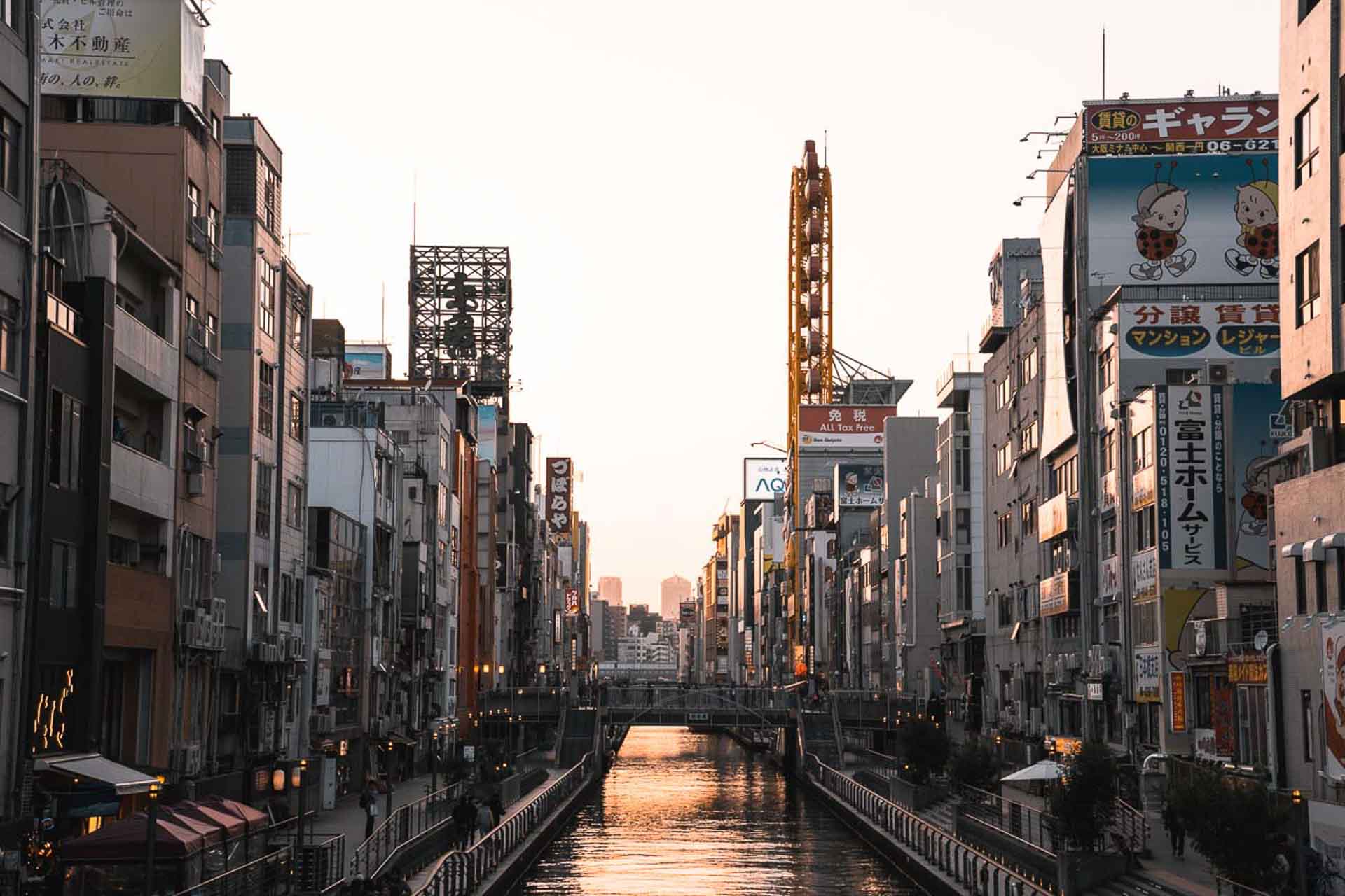 Japan - Osaka with sunset-1