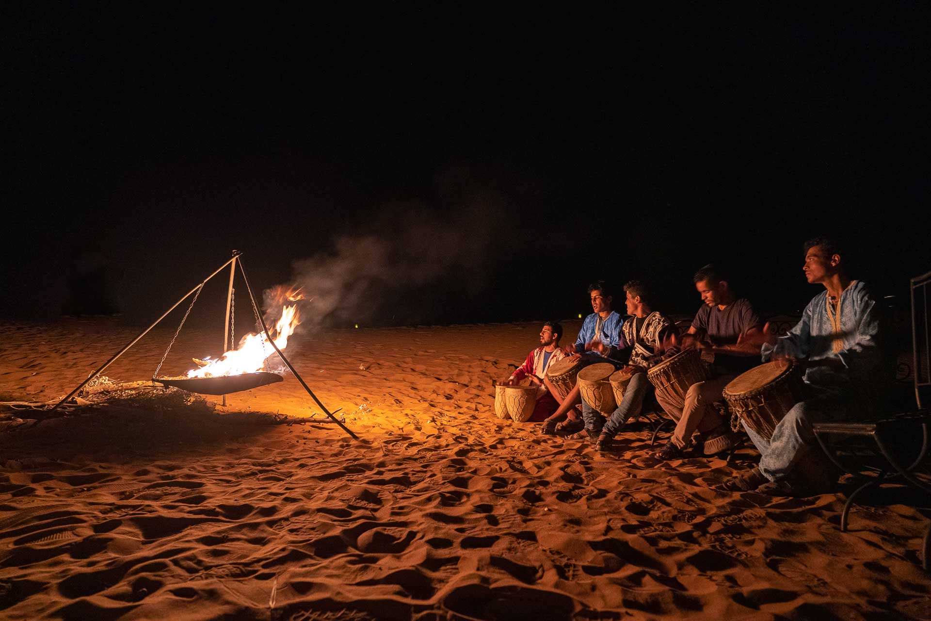 Sahara Luxury Desert Camp - campfire 20- BLOGPOST HQ