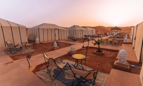 Sahara Desert Luxury Camp - sunset drive to the camp4- BLOGPOST