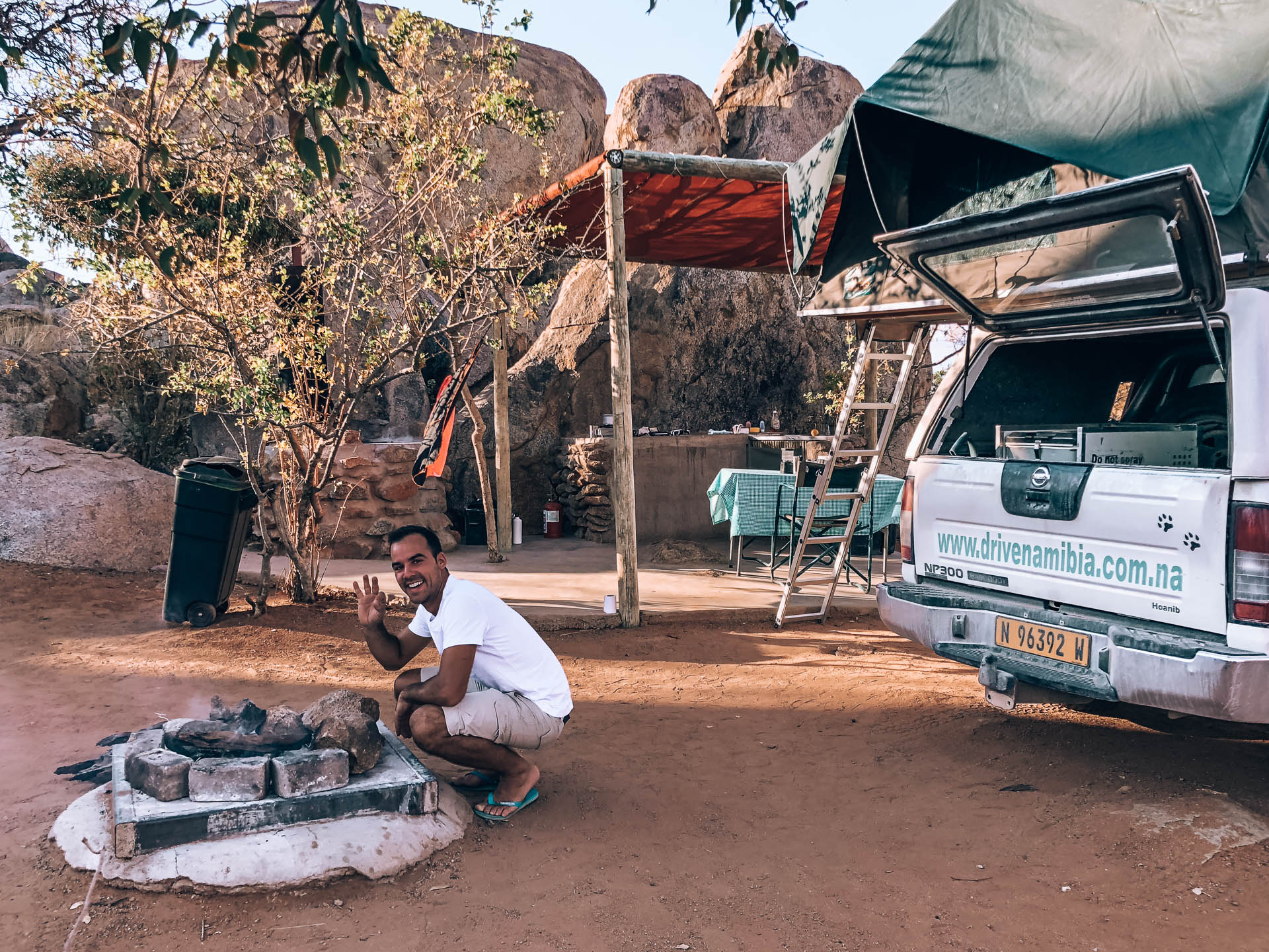 camping in Namibia