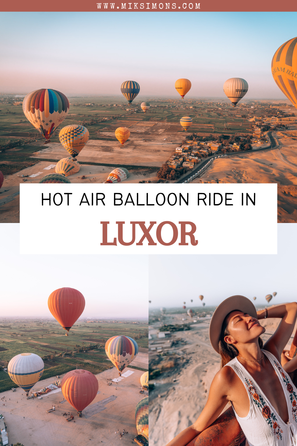 Hot air balloon ride in Luxor - Adventure in Egypt2